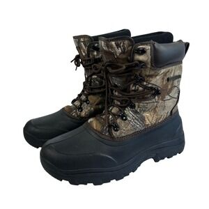 Field Stream Insulated Waterproof Hunting Boots Mens 11 Camo Thinsulate 600g